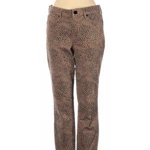 William Rast Jeans Brown Blk Animal Print Straight Leg Sz 27 #153